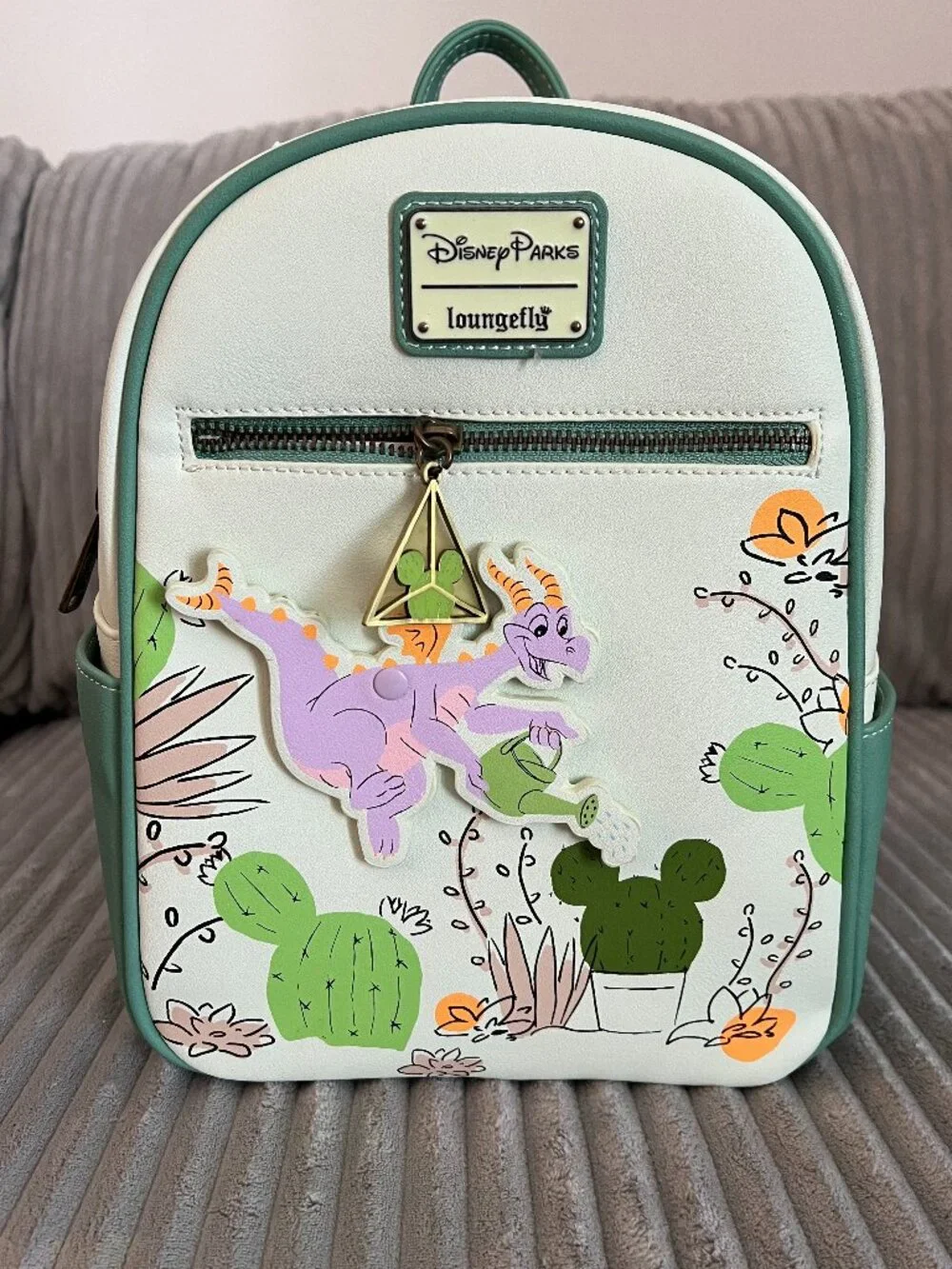 Disney Loungefly 2023 EPCOT Flower Garden Figment Mini Backpack Retired